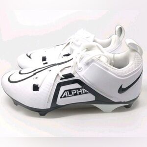 Nike Alpha Menace Pro 3 Low Football Cleats White/Black Men’s New